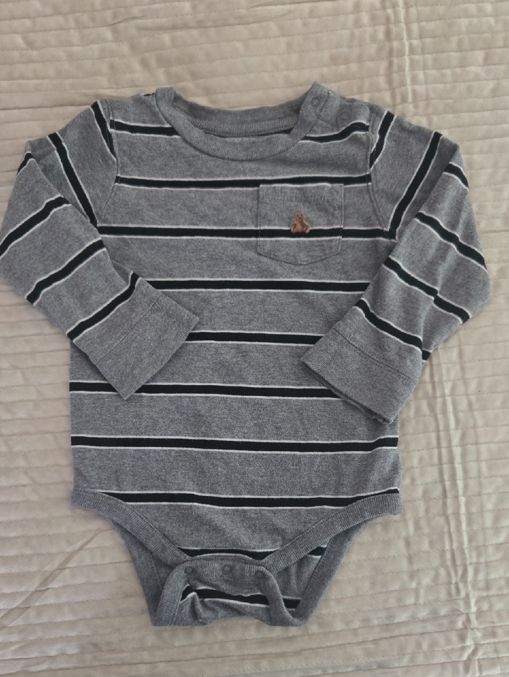 Take 50% Off - Baby GAP Striped L/S Bodysuit
